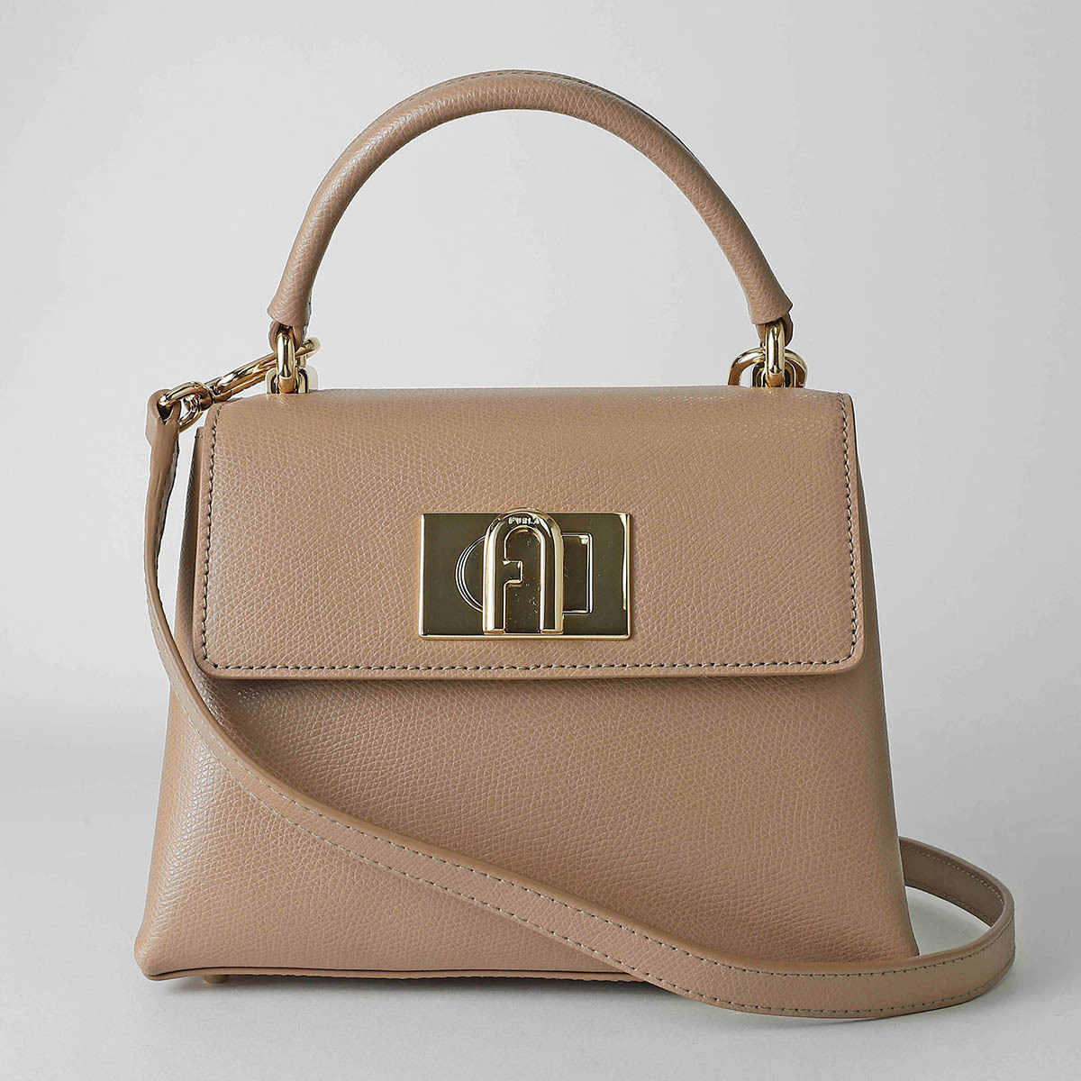 Furla Handbag Beige Tan